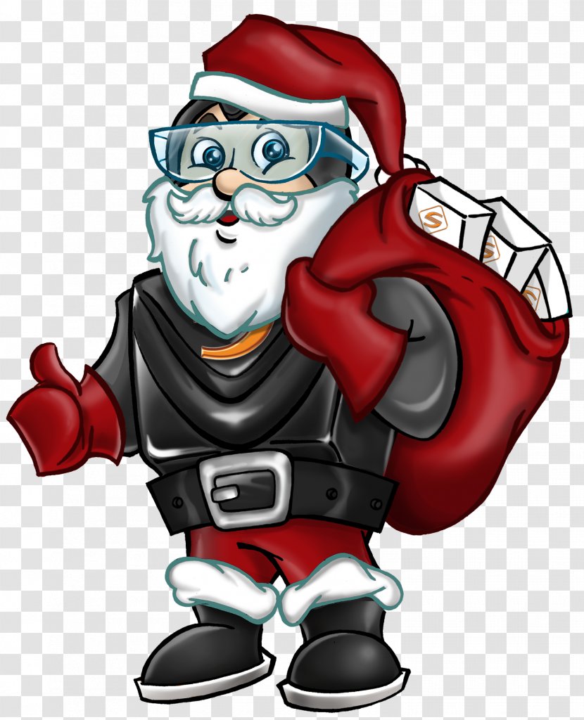 Santa Claus Mascot - Cartoon - Soft Transparent PNG