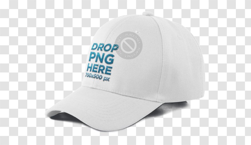 Baseball Cap Brand - Perspective Mock Up Transparent PNG