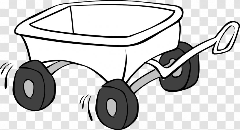 Cart Wagon Black And White Clip Art - Mode Of Transport - Cliparts Free Transparent PNG