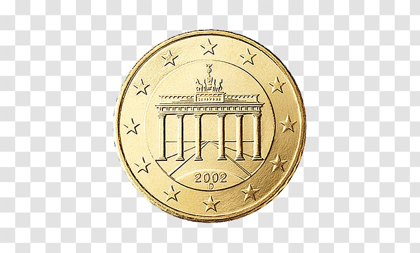 Germany 50 Cent Euro Coin German Coins - 20 Transparent PNG