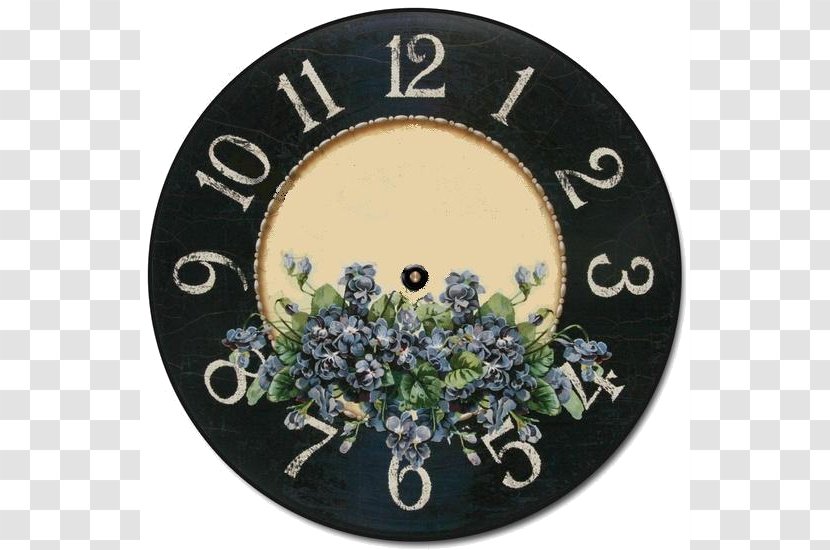 Floral Clock Face Часы настенные кварцевые 'lovely Home' 30,3*30,3*4,5 см. диаметр циферблата=19 см Pendulum - Watch Transparent PNG