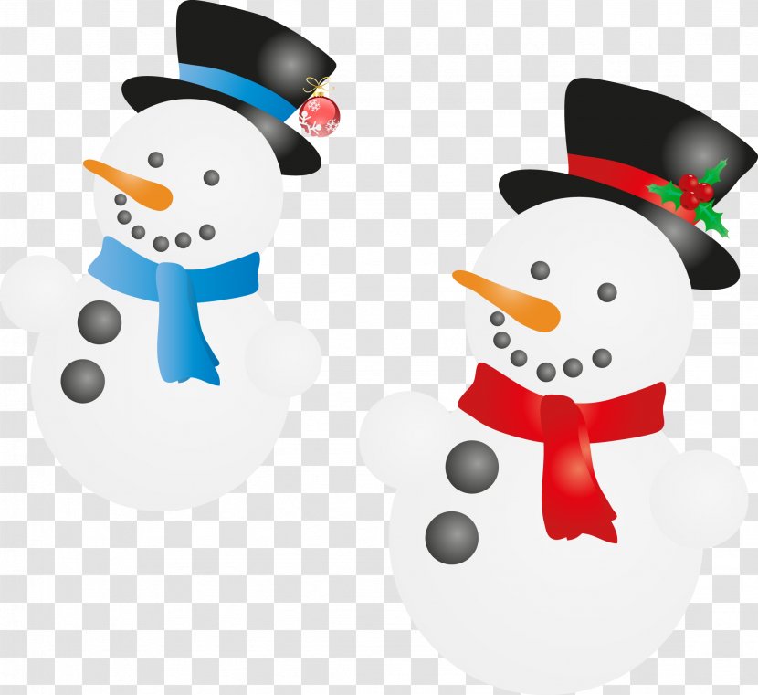 Snowman Hat Clip Art - Christmas - Vector Material Transparent PNG