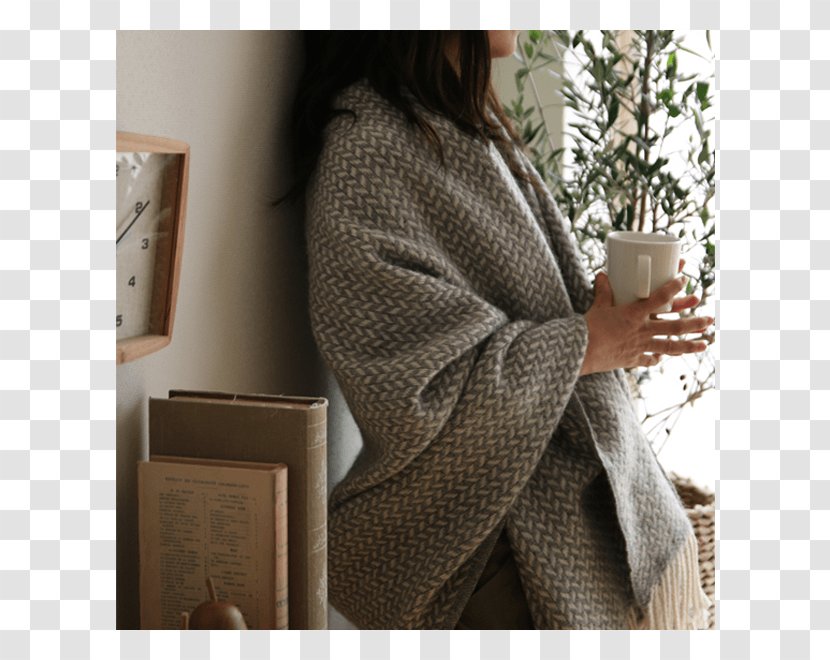 Outerwear Wool Tartan - Sweater - Wafting Transparent PNG