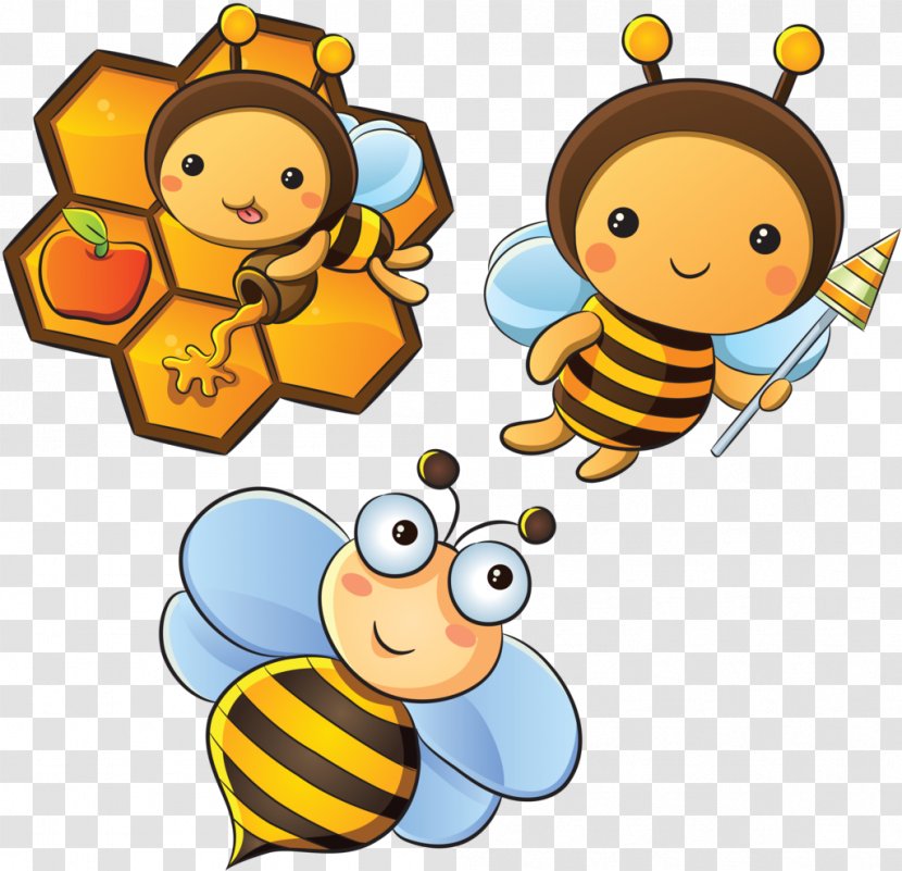 Paper Convite Bee Party Birthday - Yellow - Cartoon And Pulp Transparent PNG