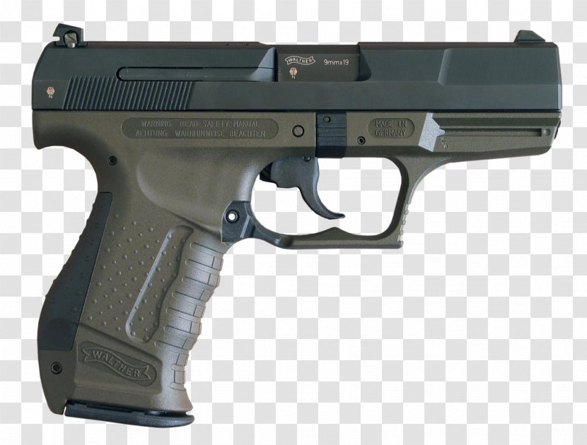 Walther P99 Carl GmbH Firearm 9×19mm Parabellum Handgun - Action Transparent PNG