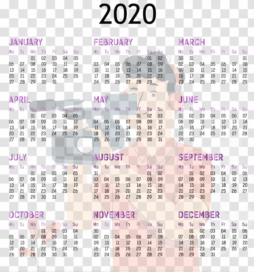 Calendar System Font Purple Line Meter Transparent PNG