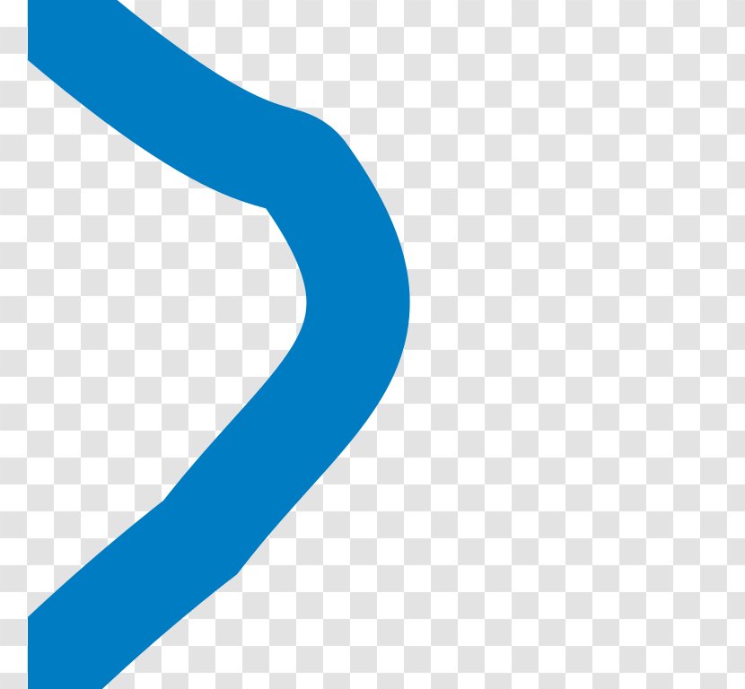 Logo Line Font - Blue Transparent PNG