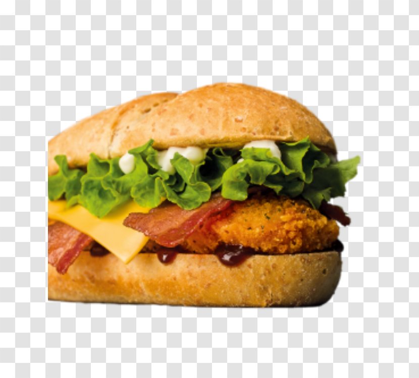 Hamburger Barbecue Chicken Fried Cheeseburger - Vegetarian Food Transparent PNG