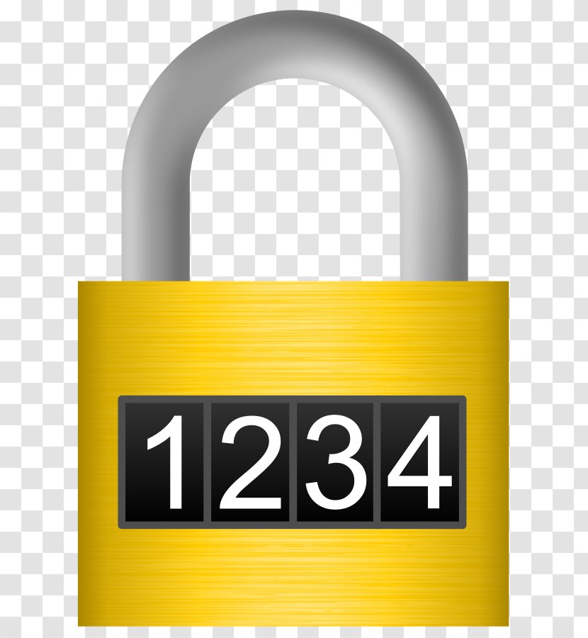 Combination Lock Padlock Clip Art - Brand - Cliparts Transparent PNG