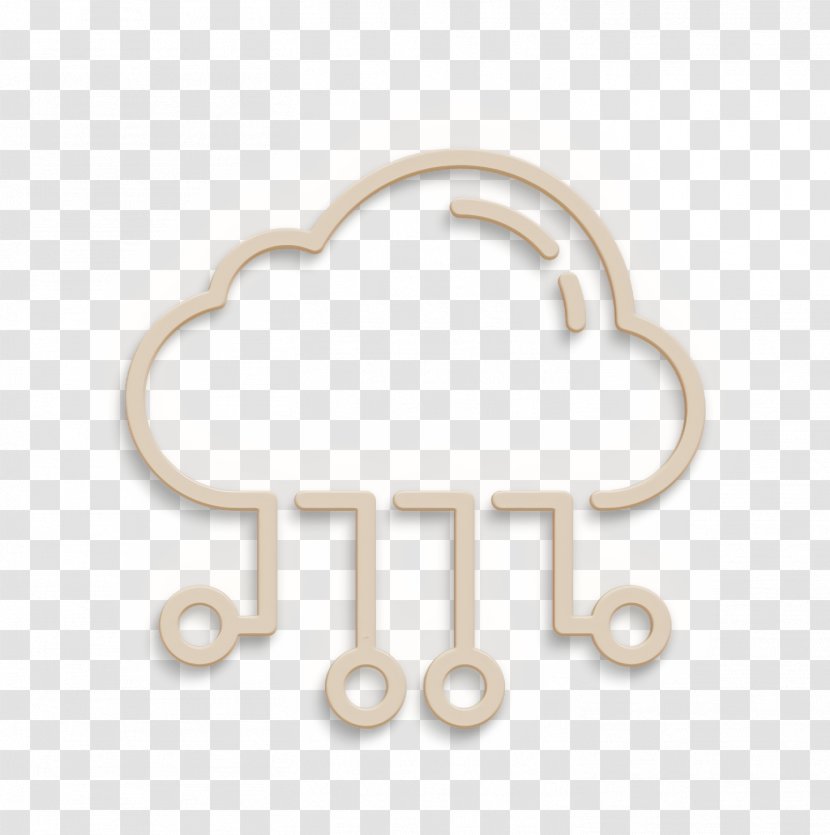 SEO And Online Marketing Elements Icon Cloud Computing - Silver - Jewellery Metal Transparent PNG