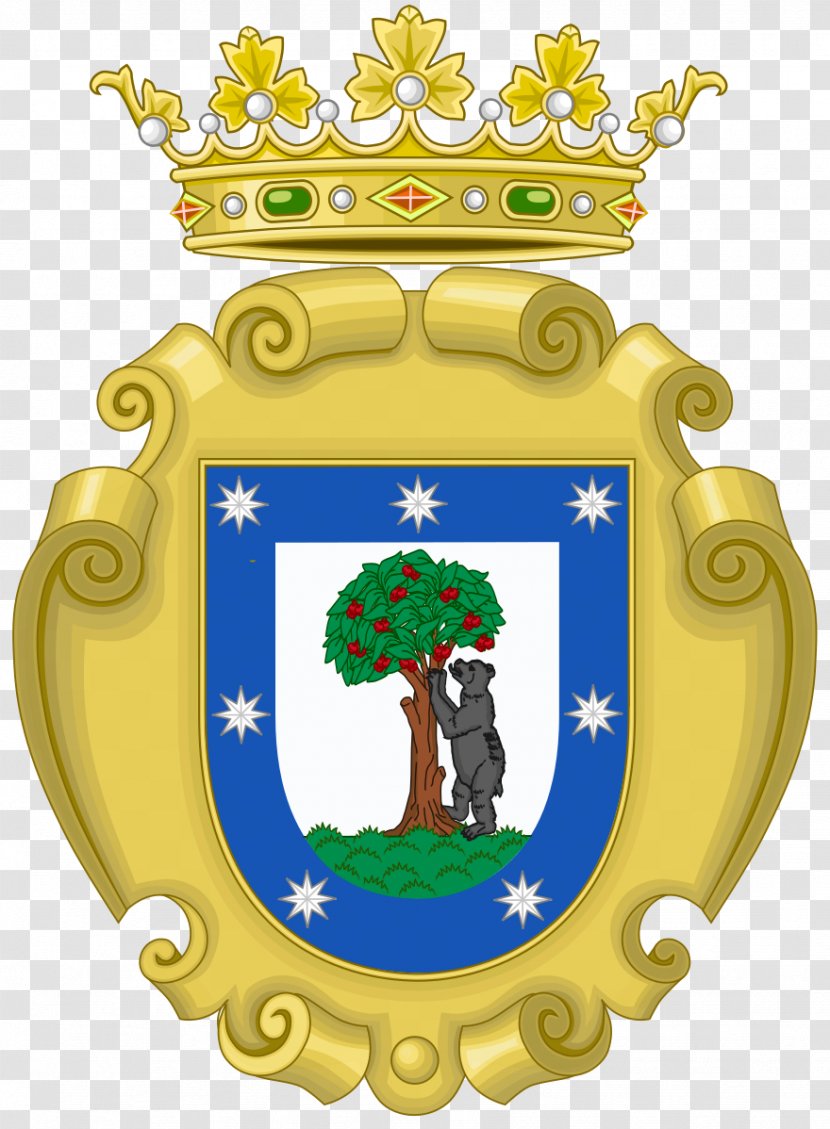 Coat Cartoon - Of Arms The Community Madrid - Emblem Crest Transparent PNG