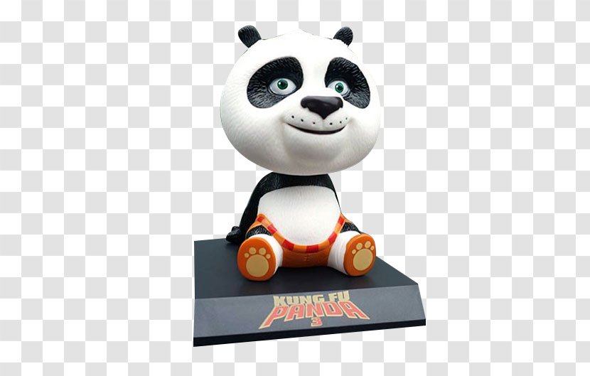 Po Giant Panda Car Kung Fu Red - Technology - Cartoon Ornaments Material Transparent PNG