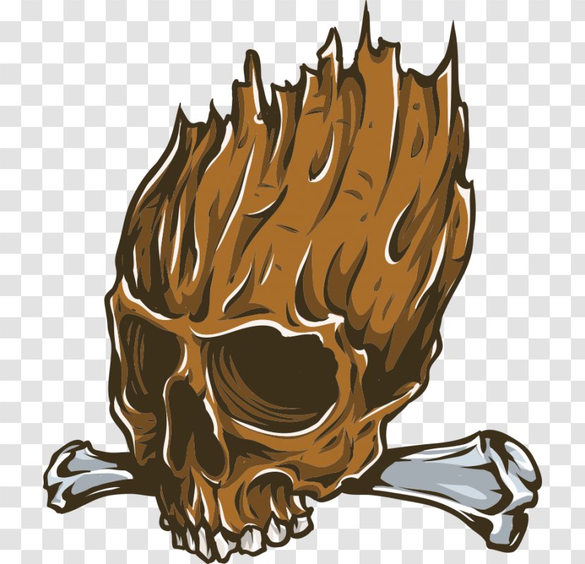 Skull Illustration Vector Graphics Image Flame - Advertising Transparent PNG