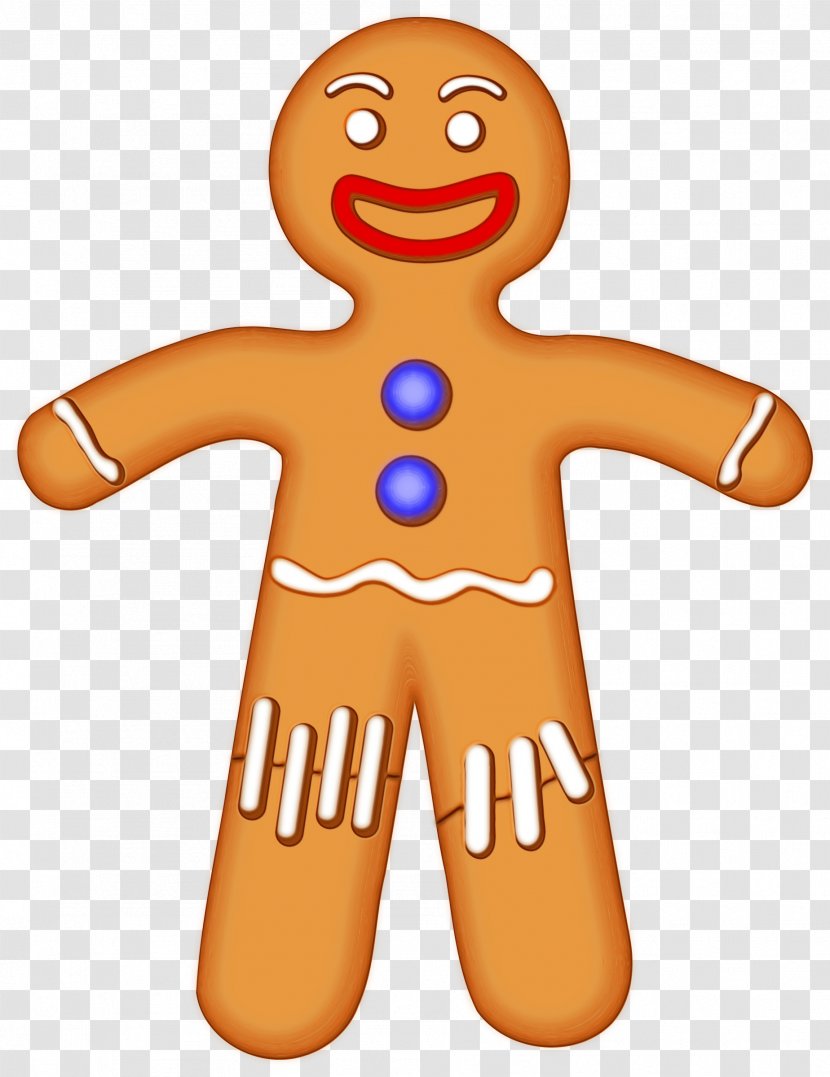 Christmas Gingerbread Man - Food - Snack Smile Transparent PNG