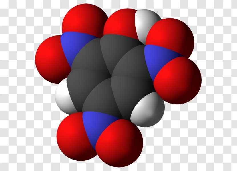 Picric Acid Molecule Chemistry Molar Mass - Ball Transparent PNG