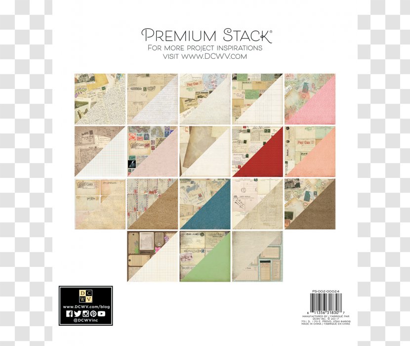 Paper Floor Card Stock Scrapbooking Printing - Tile - Double Sided Letterhead Transparent PNG