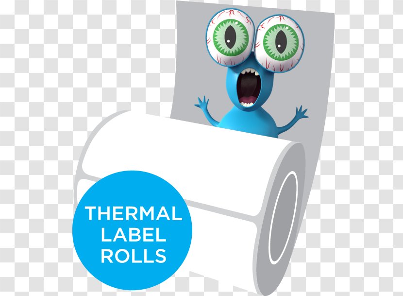 Label Barcode Printer Product Thermal Printing - Blue Monster Can Transparent PNG