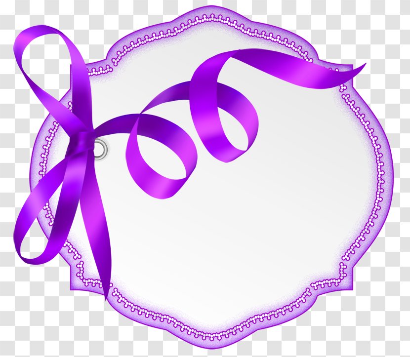 Lilac Ribbon - Violet - Hair Accessory Fashion Transparent PNG