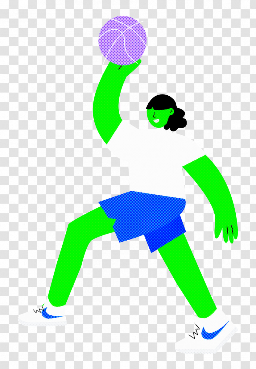 Playing Basketball Sports Transparent PNG