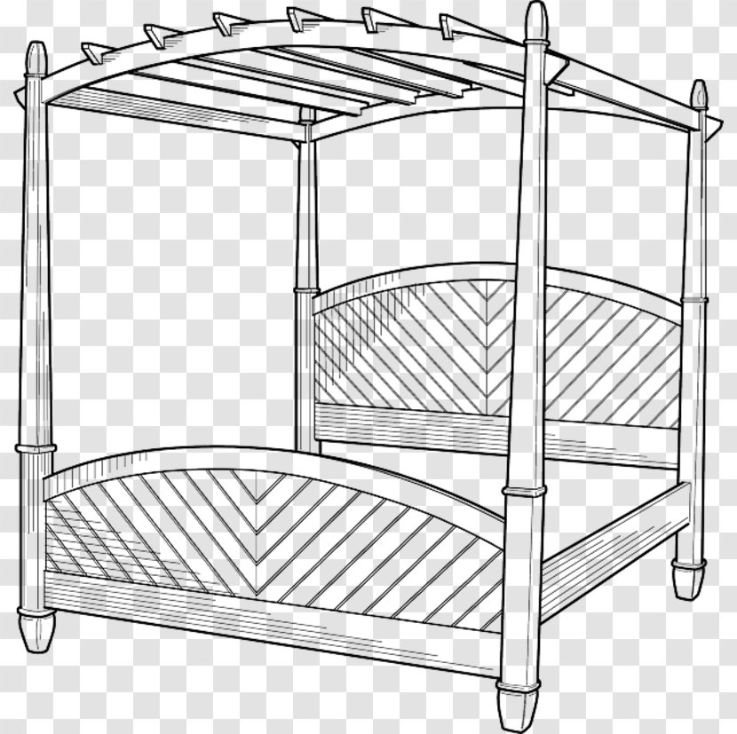 Clip Art Four-poster Bed Vector Graphics Openclipart - Home Fencing Transparent PNG