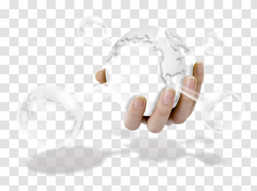 Earth Technology - Finger - Digital Exquisite Aesthetic Creative Elements Handball Transparent PNG