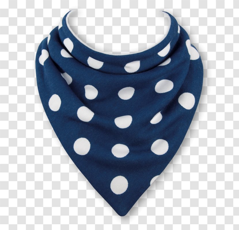 Blue Bib Polka Dot Kerchief Textile - Linen Transparent PNG