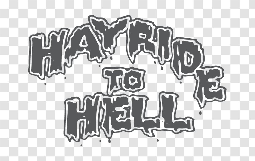 Hayride To Hell... And Back Logo Brand - Black White - Calvin Klein Transparent PNG