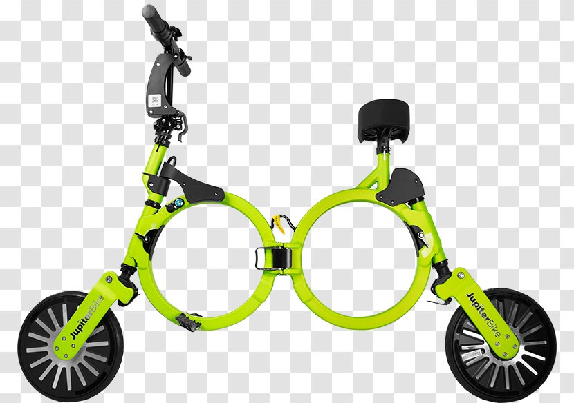 Electric Bicycle Folding Jupiter Bike Cycling - Yellow Transparent PNG