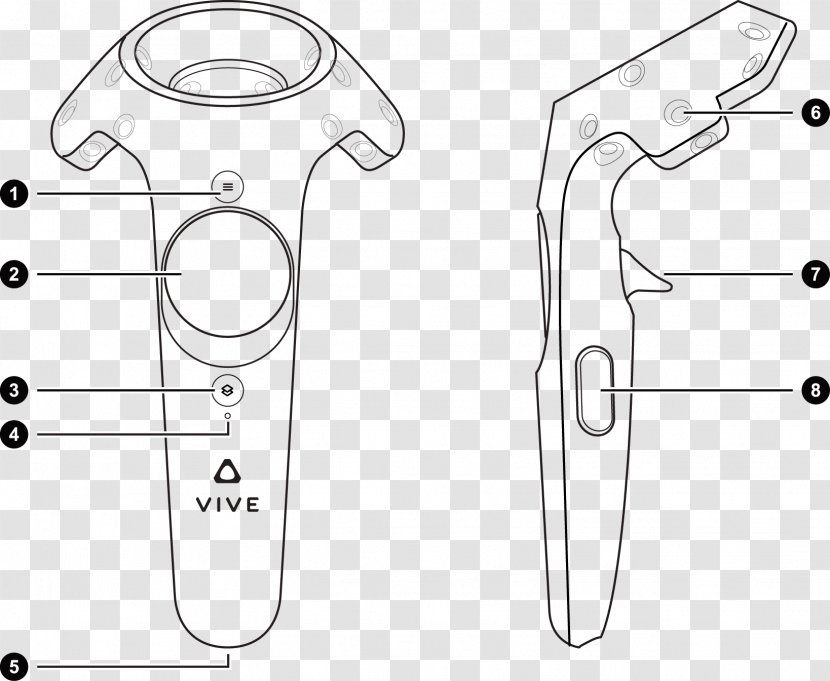 HTC Vive Head-mounted Display Virtual Reality Headset Game Controllers Touchpad - Heart - Vector Diagram Of Gear Transparent PNG