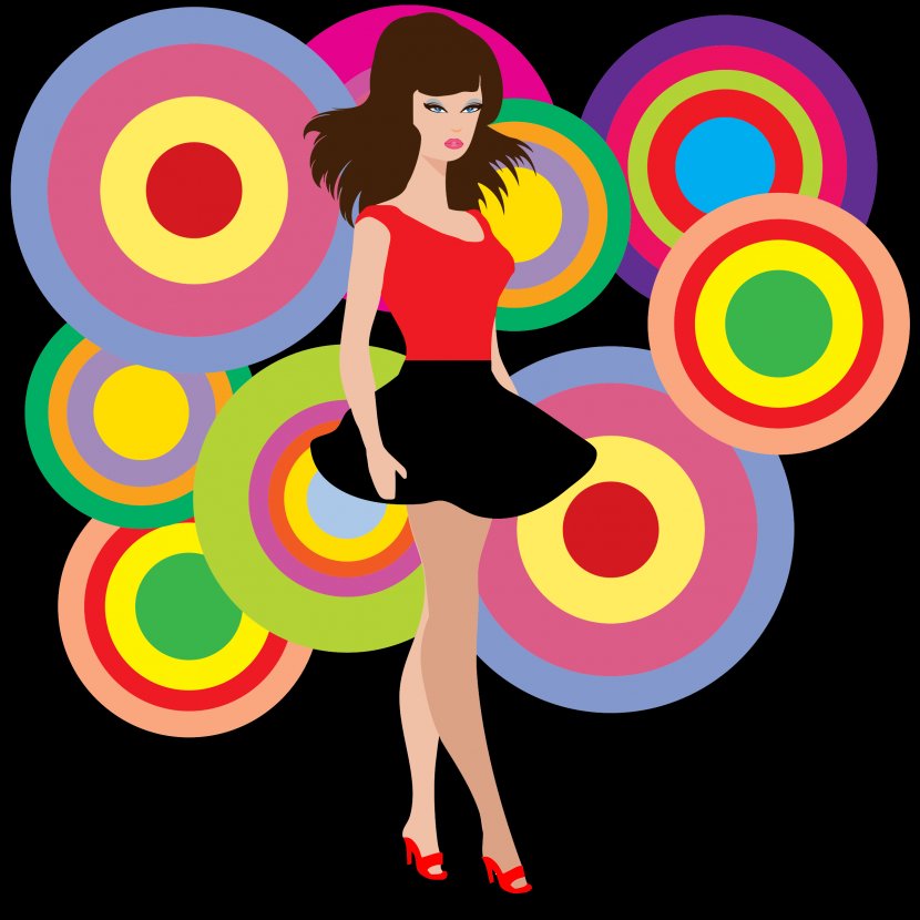 1960s Clip Art - Pink - Disco Transparent PNG