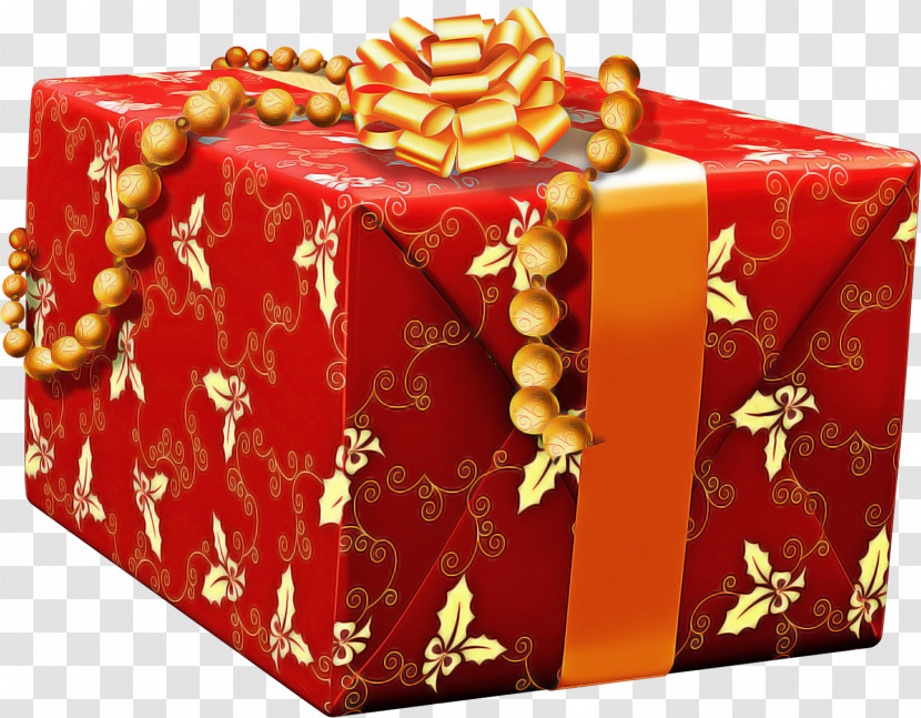 Red Present Gift Wrapping Transparent PNG