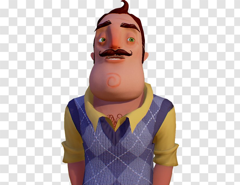 Hello Neighbor Video Game Computer Software Face - Cheek - Finger Transparent PNG