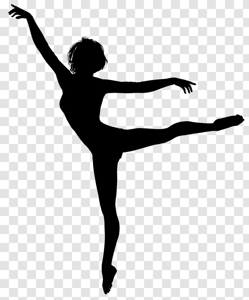 Dancer Silhouette - Free Dance - Choreography Pointe Shoe Transparent PNG