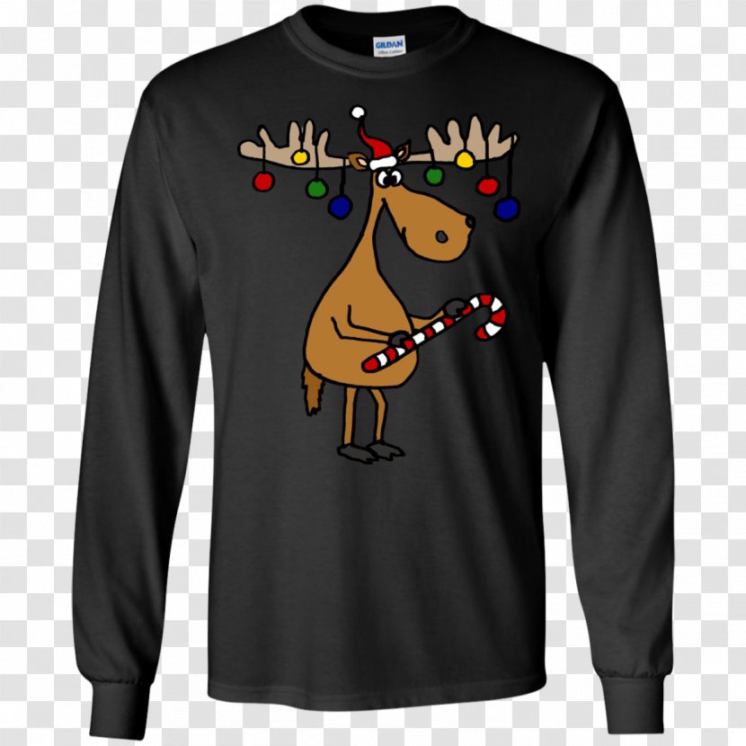 Long-sleeved T-shirt Hoodie Clothing - Adidas - Elk Antlers Transparent PNG