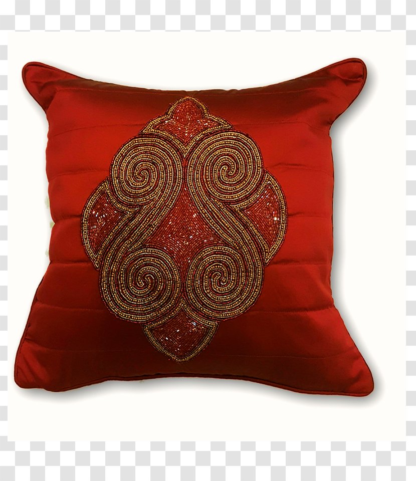 Cushion Throw Pillows Textile Velvet - Bead - Tablecloth Transparent PNG