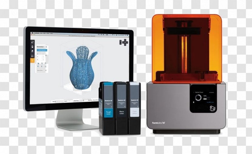 Formlabs Stereolithography 3D Printing Printer - Output Device Transparent PNG