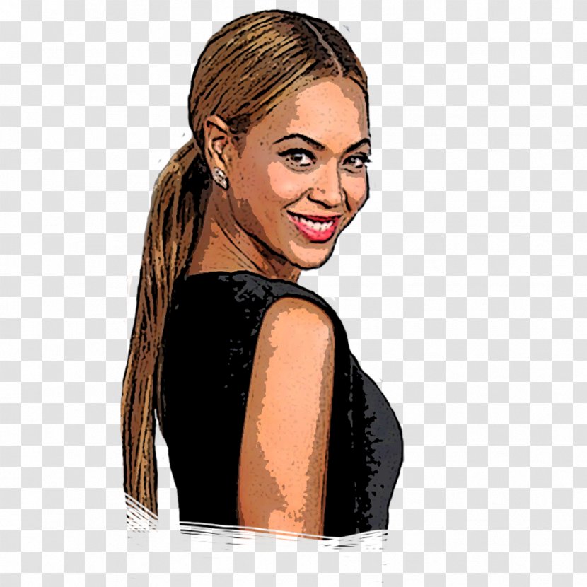 Human Hair Color Hairstyle Coloring Long - Cartoon - Beyonce Transparent PNG