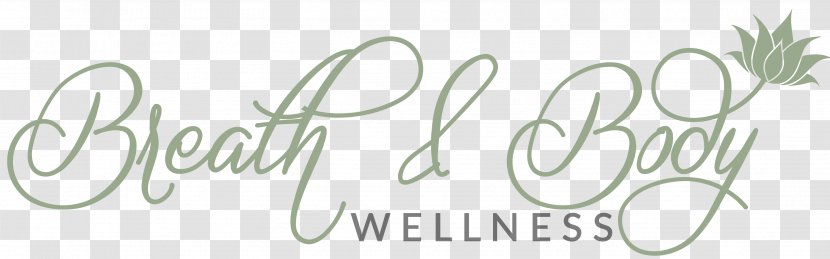 Calligraphy Brand Plant Line Font - Logo - Wellness Transparent PNG