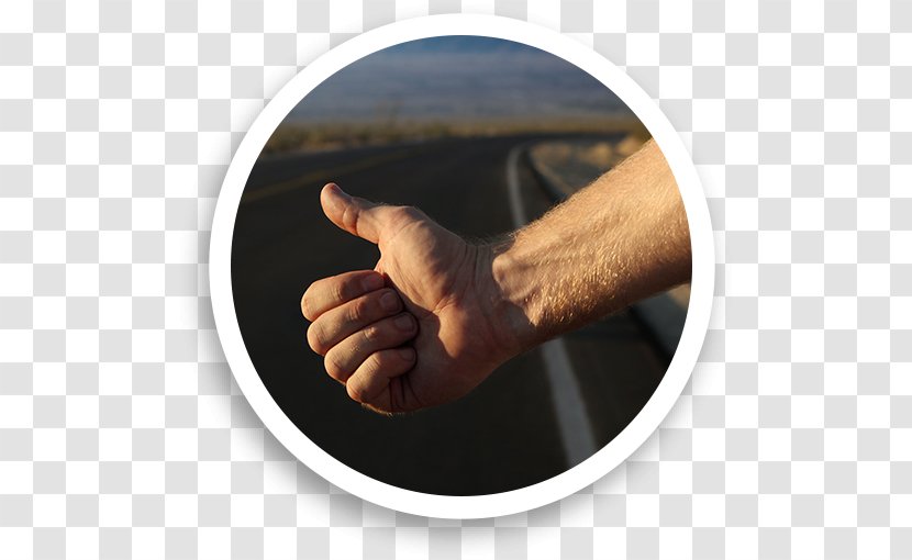 Thumb Hitchhiking Travel Stock Photography - Signal - Brief Strokes Transparent PNG