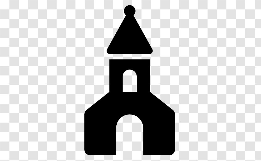 Icon Design - Church - Black And White Transparent PNG