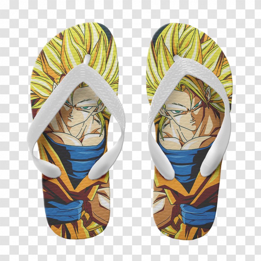 Flip-flops Goku Saiyan T-shirt Shoe - Footwear Transparent PNG