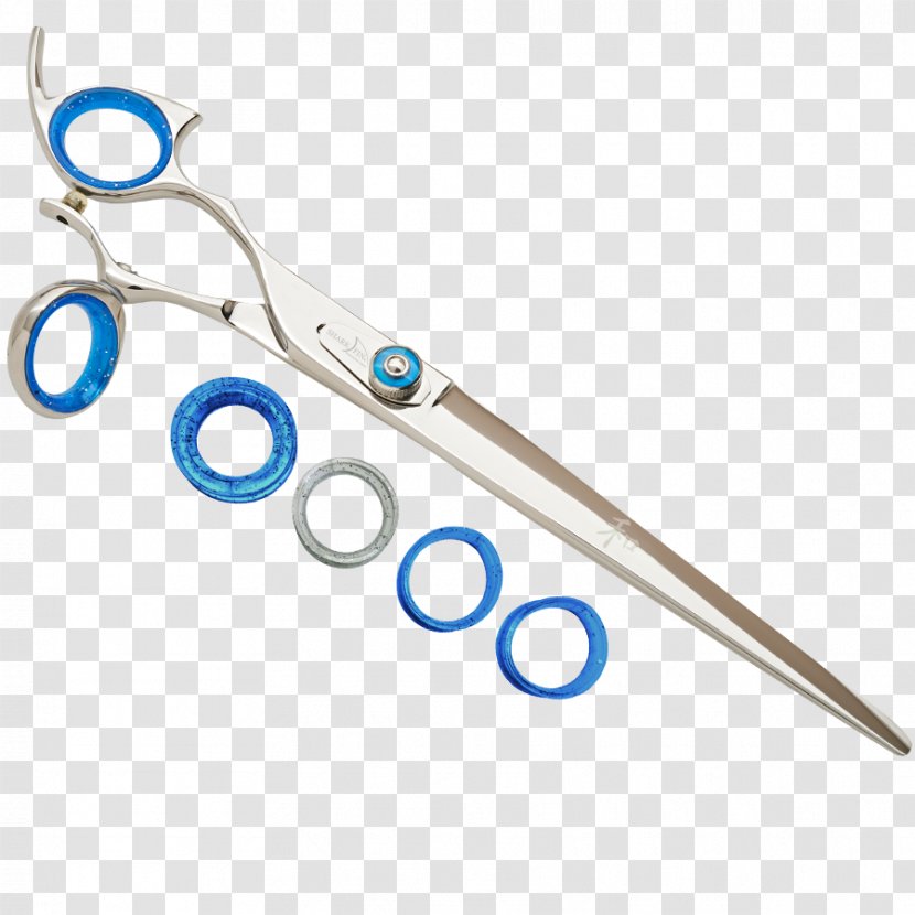 Scissors Shark Handedness Tool Dog Grooming - Stainless Steel - Curved Line Transparent PNG