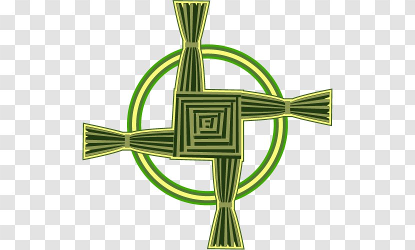 St. Brigid Catholic Academy Brigid's Cross Celtic Saint - Green - Irish Culture Transparent PNG