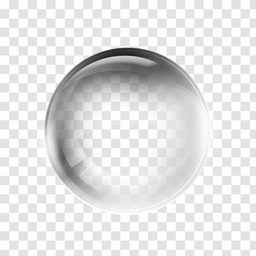 Download Computer File - Pattern - White Glass Ball Transparent PNG