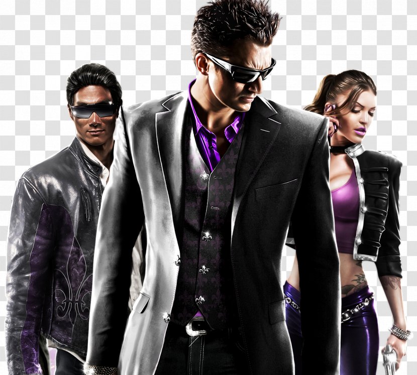 Saints Row: The Third Row IV 2 PlayStation 3 - Blazer - Outerwear Transparent PNG