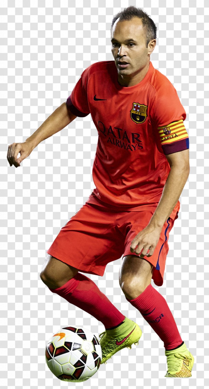 Andrés Iniesta Team Sport Football Player - Ball Transparent PNG