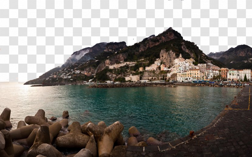 Positano Capri Sorrento Pompei Amalfi Drive - Seaside Resort - Italy Town Nine Transparent PNG