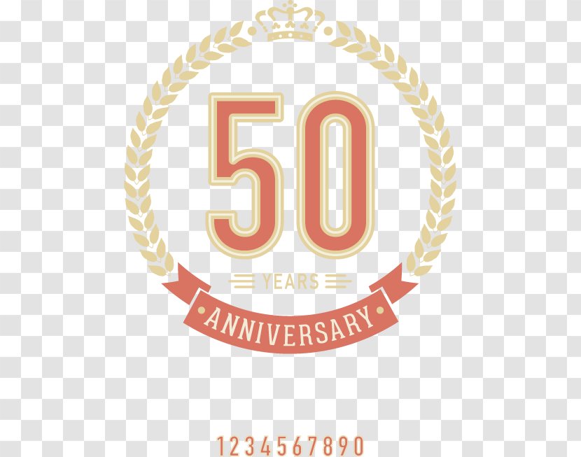 Anniversary Birthday - Area - 50-year Tag Vector Flea Transparent PNG