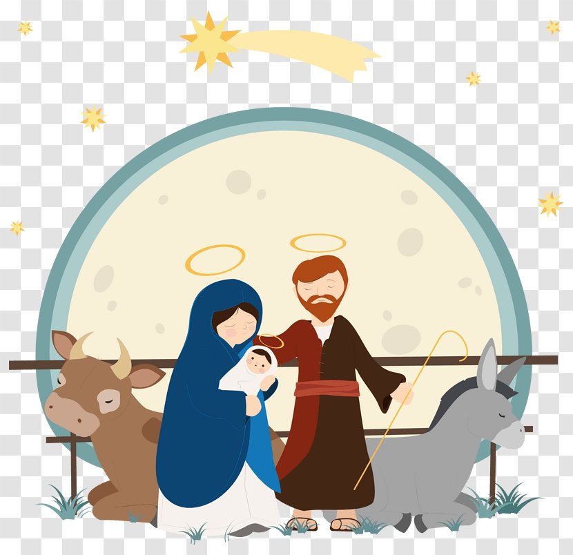 Nativity Of Jesus Illustration Image Vector Graphics Christmas Day - Scene - Conversation Transparent PNG