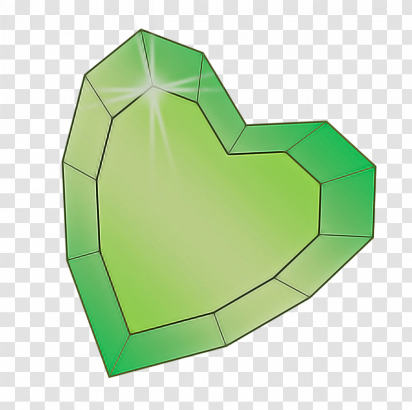 Green Heart Diagram Symbol Transparent PNG